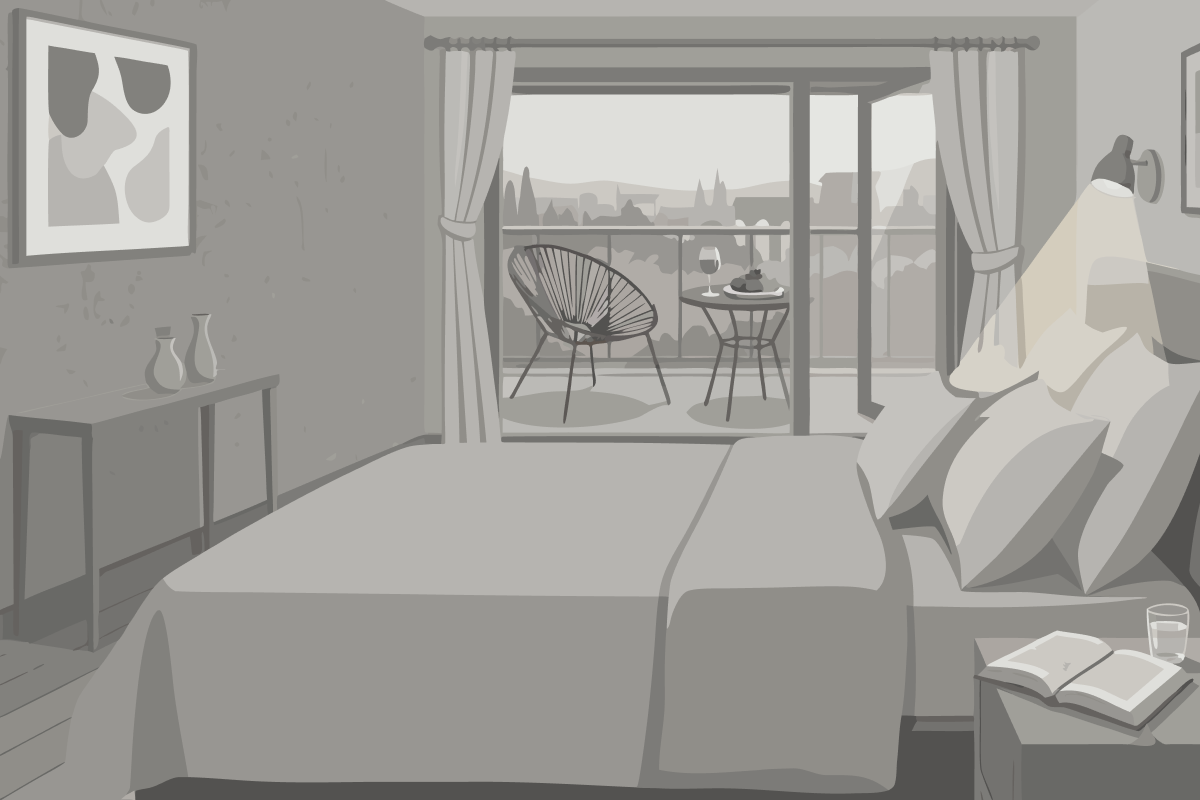 Chambre Triple avec Balcon